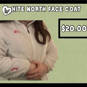 White north face jacket $15